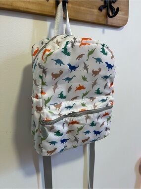 TRVL Design Kids Dinosaur Print Mini Backpack in White